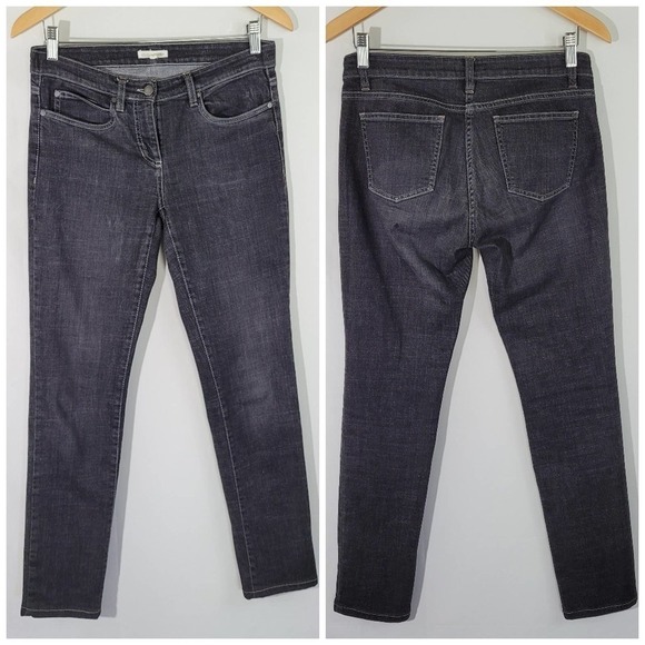 Eileen Fisher Dark Wash Skinny Jeans Woman's Sz 4 - Picture 1 of 7